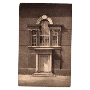 Independence Hall Rear Entrance Vintage Postcard Architectural Photography Road